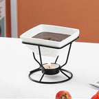 2 Pcs Butter Warmers for Seafood,Ceramic Butter Warmers for Chocolate or Cheese,Fondue Dishwasher Safe,Oven Safe,Microwave Safe