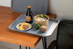 Plastic Cafeteria Trays,Fast Food Serving Trays,13"X17",Set of 6 (Gray)