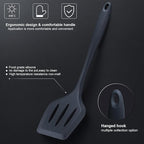 RAXCO Cooking Utensils Set,18-Piece Damascus Texture Knifes and Kitchen Gadgets,Integrated Storage,Grey