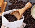 Big Coffee Scoop Shovel, 2pcs Large Ground Coffee Scoop, Wooden Bean Salt Spoons, Wood Serving Spoons for Beans Powder Sugar from Big Jars Canisters, Multifunctional Kitchen Scoop