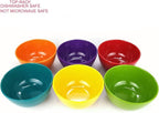 KX-WARE Melamine Bowls set - 28oz 6inch 100% Melamine Cereal/Soup/Salad Bowls, Set of 12 in 6 Assorted Colors | Shatter-Proof and Chip-Resistant Dishwasher Safe, BPA Free