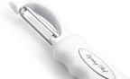 Spring Chef Premium Swivel Vegetable Peeler, Comfortable Handle and Ultra Sharp Stainless Steel Blades - Perfect Kitchen Peeler For Veggie, Fruit, Potato, Carrot, Apple - White - Set of 2