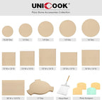 Unicook Pizza Stone, Heavy Duty Cordierite Pizza Pan for Oven and Grill, Thermal Shock Resistant Baking Stone for Bread, 15 X 12 Inch Rectangular, 6.6 lbs