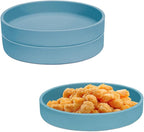 3pcs Silicone Dessert Plates, Reusable 6 Inch Appetizer Plates for Snacks, Sweets, Salads & More