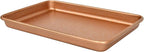 casaWare 9.75 x 6.62 x 0.75-Inch (Exterior) Toaster Oven Ultimate Series Commercial Weight Ceramic Non-Stick Coating Baking Pan (Rose Gold Granite)