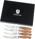 Mercer Culinary Olive Wood 4-Piece Steak Knife Set