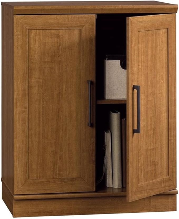 Sauder HomePlus Base Pantry Cabinet, L: 29.61" x W: 17.01" x H: 37.40", Sienna Oak
