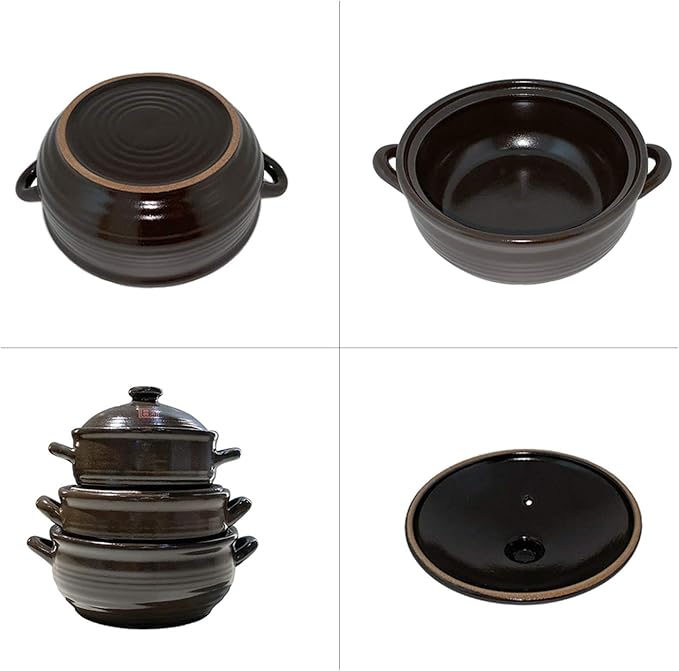 Korean Earthenware Clay Hot Pot (1400ml)