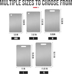 Titanium Cutting Board - 2025 New titanium cutting boards for kitchen,Double-Sided Food Grade Cutting Board,Chopping Board Cutting Mat for Meat Fruit & Vegetable-1 pc.Small (11.41x7.67in)
