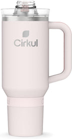 Cirkul 40oz. Cherry Blossom Stainless Steel Tumbler with Handle, All-Day StrawSip™, Double-Wall Insulated
