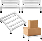 3 Pack Dunnage Rack 17.7" Long x 17.7" Wide, 3.9" Height Stainless Steel Dunnage Rack 1000+ Pound Capacity Storage Commercial Food Service Storage in Restaurant Kitchens Shop