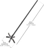 Piña Barware Swizzle Stick Stirrer - Stainless Steel with Smooth Matte Finish (One Swizzle Stick)