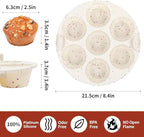 GOKCEN's Silicone Egg Bite Molds [2 Pack] Air Fryer Accessories - Fit Air Fryer 5,6,8 qt Pressure Cooker - Food Freezer Tray - Reusable Storage Container (Round - Confetti)