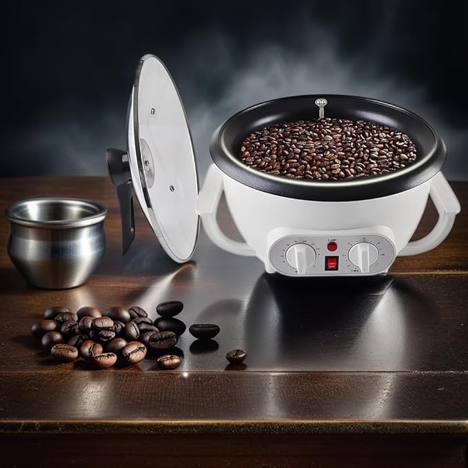 WINB Coffee Roaster Machine for Home Use, 110V Household Electric Coffee Bean Roaster with Timer Roasting Machine Peanut Bean Home Coffee Roaster