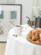 Sweese 3.5oz Porcelain Espresso Cups Set of 4, Mini Coffee Mugs Demitasse Cups - White