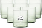 Restaurantware-Vetri 10 Ounce Old Fashioned Glasses, 24 Dishwashable Whiskey Glasses - No-Lead, Durable, Green Glass Tumblers For Scotch, For Drinking Liquor, Cocktail, Bourbon, Cognac, And More