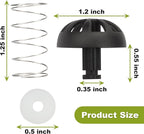 Coffee Machine Brewing Basket Bottom Spring Loaded Stopper Kits Replacement for Hamilton Beach Flexbrew 2-Way Coffee Maker Brew Basket Parts 990117900 990237500 (2)