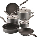 Circulon A1 Series with ScratchDefense Technology Nonstick Induction Cookware/Pots and Pans Set, 9 Piece, Graphite