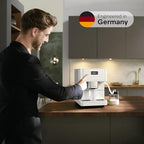 Miele CM 6160 MilkPerfection Automatic Coffee Machine - OneTouch for Two, AromaticSystem, 4 individual profiles, DoubleShot, WiFi-compatible, LED lighting, easy cleaning, in Lotus White