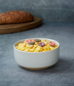 famiware Milkyway Cereal Bowl, Soup Bowls for 6, 25 Ounce Bowls Set for Kitchen, Bowl Set for Cereal Soup Rice Pasta Salad Oatmeal, Light Gray