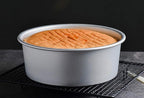Tosnail 2 Pack 8-Inch Aluminum Round Cake Pan with Removable Bottom