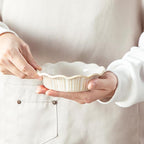 vancasso Mini Pie Pans Set of 6, 5.2 Inch Ceramic Deep Dish Pie Plates with Ruffled Edge for Baking, Microwave & Oven Safe, White