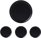 Matte Ceramic Appetizer Plates 6 Inch,Small Mini Dessert Plates Set of 4,Microwave and Oven Safe Snack,Bread,Butter Dessert,Pie,Cake Plates Cat Dishes(6 inch,Black)