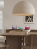 Toptier Teapot with Removable Infuser, Cast Iron Tea Kettle Stovetop Safe, Solid Geometry Cylinder Design Tea Pot Coated with Enameled Interior for 27 Ounce (800 ml), Rose Red