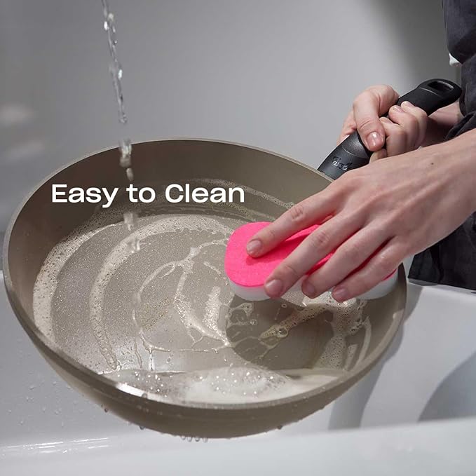 Fissler Ceratal Comfort Ceramic 10.2 Inch Non-Stick Frying Pan, Warm Grey, Made without PFAS