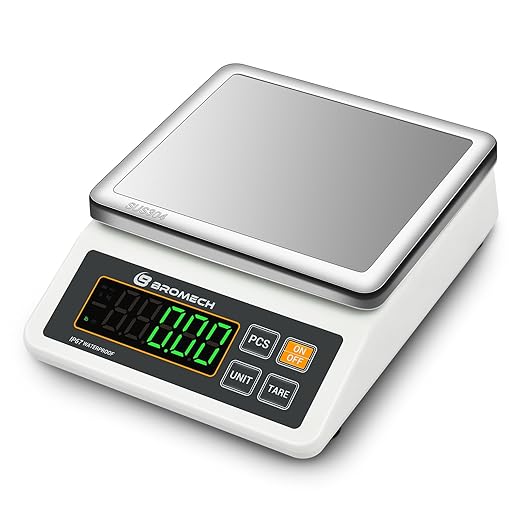 High Precision Scale IP67 Waterproof with Counting Function - 6lb, 0.001lb Digital Accurate Electronic Balance Scientific Scale - Ideal for Shipping, Mail - Weighs Gram, Pound, Kilogram