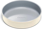 Caraway 9” Circle Pan - Non-Stick Ceramic Coating - Free From Forever Chemicals - Perfect for Birthday Cakes, Tartes, & More - Cream