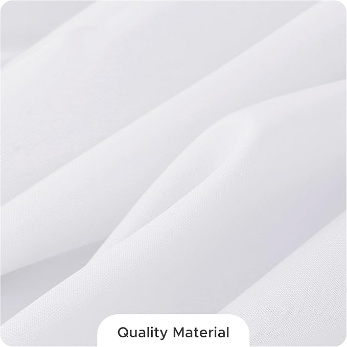 Fitable 8 Pack Table Cloth Rectangle Table: Stain and Wrinkle Resistant Tablecloth Rectangular, Washable Polyester Tablecloths for Wedding Party Dining Banquet Event Catering(White, 70x108 Inch)