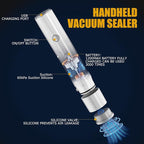 Vacuum Sealer,Food Saver Vacuum Sealer Machine,Compact Handheld Vacuum Sealers for Freshness Preservation Food Storage and Sous Vide + 30 Reusable Vacuum Seal Bags