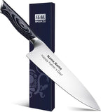 SHAN ZU Customize Chef Knife, 8 incn Japanese Super Steel Sharp Chef's Knives with K133 Ergonomic Handle Practical Father's Day Gift for Your Loved Ones