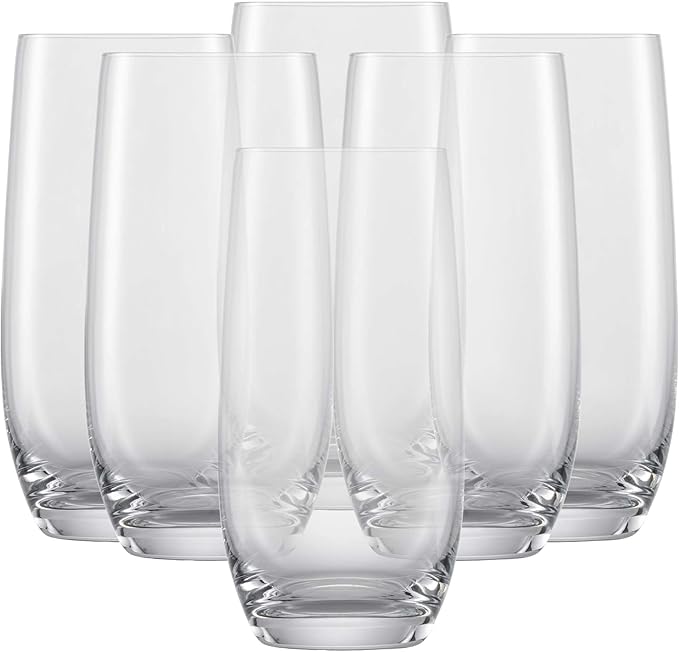 SCHOTT ZWIESEL Banquet Iced Beverage Cocktail Glass (Set of 6), Bar Glasses for Long Drinks, Dishwasher-Safe Machine-Made Tritan Crystal Glasses, Made in Germany(18 Ounce)