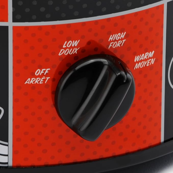 Disney DCM-200CN Mickey Mouse Slow Cooker, 2-Quart, Red/Black
