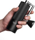 TIMEMORE Manual Coffee Grinder Stainless Steel Espresso Coffee Bean Grinder with Foldable Handle Chestnut C3 ESP PRO Internal Adjustable Setting, Double Bearing Positioning Black
