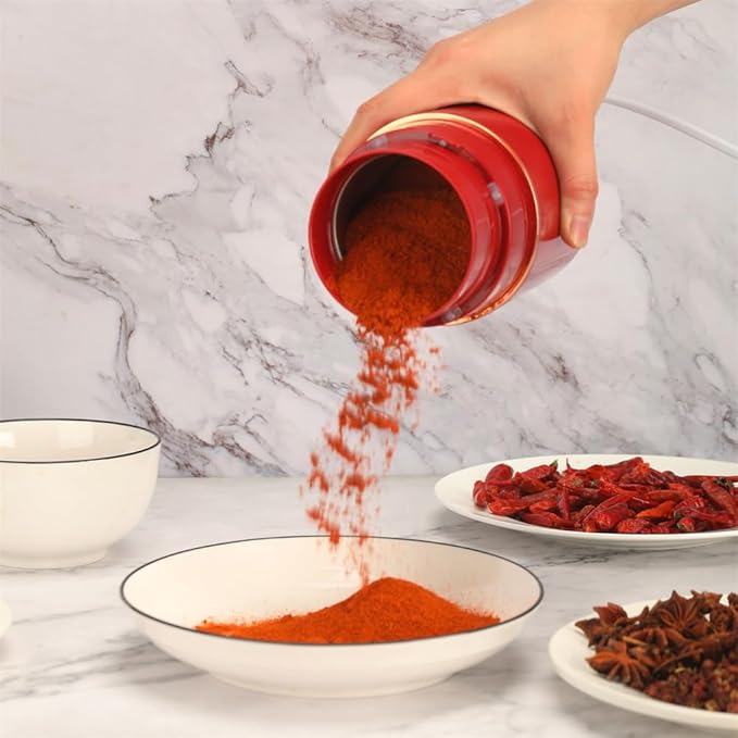 Electric Coffee Grinder for Beans, Spices, Herbs, Grains and Nuts, Stainless Steel Blades, 2.8 oz, Red