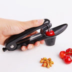 2pcs Cherry Pitter Tool, Cherry Pit Remover Tool, Multi-Function Fruit Corer and Remover, Cherry Corer Pitter Tool for Jam (Black)