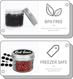 VERONES Mason Jars Canning Jars, 4 OZ Jelly Jars With One Piece Regular Lids, Ideal for Jam, Honey, Wedding Shower Favors, DIY Spice Jars, 40 PACK