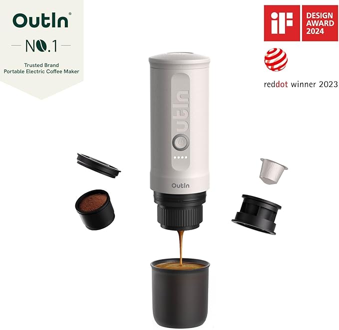 OutIn Nano Complete set Portable Espresso Machine with Double Shot Accessorries