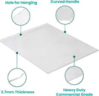 Commercial Quality Baking Sheet Pan Set, Pure Aluminum, Wrap Resistant, Large Flat Cookie Sheet 18" x 14", 100% Recycled Flat Baking Sheet Commercial Grade - The Natural Aluminum Collection