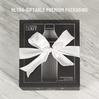 Elevated Craft Diamond Edition Hybrid Cocktail Shaker Set - Premium Vacuum Insulated Gunmetal Black, 28 oz, Includes Built-In Strainer, Precise Measuring Top & XL Polishing Cloth - Martini Shaker