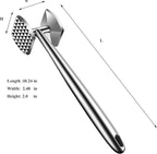 Meat Tenderizer 304 Stainless Steel Hammer Mallet Tool Pounder Flattener For Tenderizing and Pounding Steak Beef And Poultry.Dishwasher Easy
