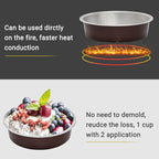 Beasea Disposable Aluminum Cupcake Pans with Lids, 100 Pack 4” 8oz Coffee Mini Baking Pie Foil Tins Small Round Tart Container for Individual Muffin Cheesecake Dessert Ramekins Quiche Oven Dishes