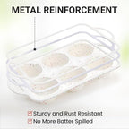 Silicone Muffin Pans for Baking, Metal Reinforced Frame Jumbo 6 Cups & Mini 24 Cups Cupcake Pan Nonstick Muffin Pan for Homemade Baking Easy to Handle
