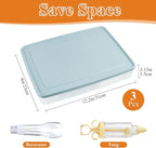 3 Pcs Deviled Egg Containers with Lid,72 Count Plastic Egg Holder and Deviled Egg Injector Piping Tool,Portable Storage Carrier Fridge Stackable Countertop Egg Platter for Easter Picnic Party