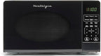 Nostalgia Modern Retro Countertop Microwave Oven - 700-Watt - 0.7 cu ft - 12 Pre-Programmed Cooking Settings - Digital Clock - Kitchen Appliances - Black