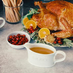 Kook Ceramic Gravy Boat, Serving Dispenser, Porcelain Pitcher for Sauces, Dressings and Creamer, Large Handle, Microwave and Dishwasher Safe, 18 oz, White