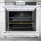 New Star Foodservice Commercial 18-Gauge Aluminum Sheet Pan and Silicone Baking Mat Set, 18 x 26 inch (Full Size)